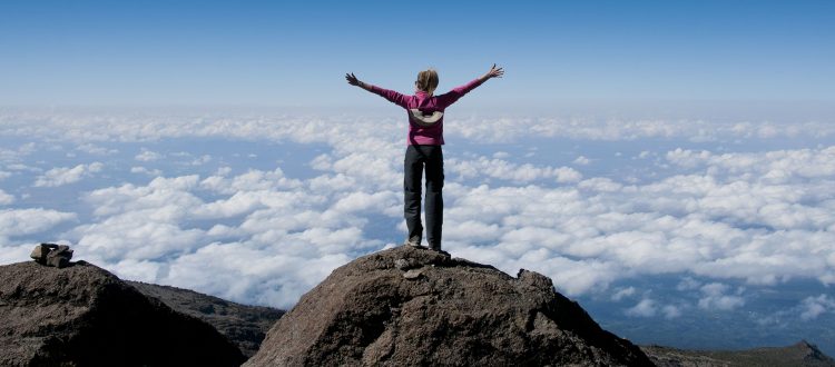 on top of kilimanjaro